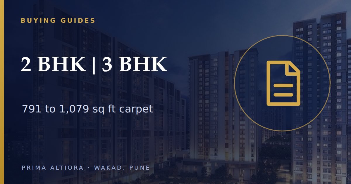 2 BHK vs 3 BHK in Wakad
