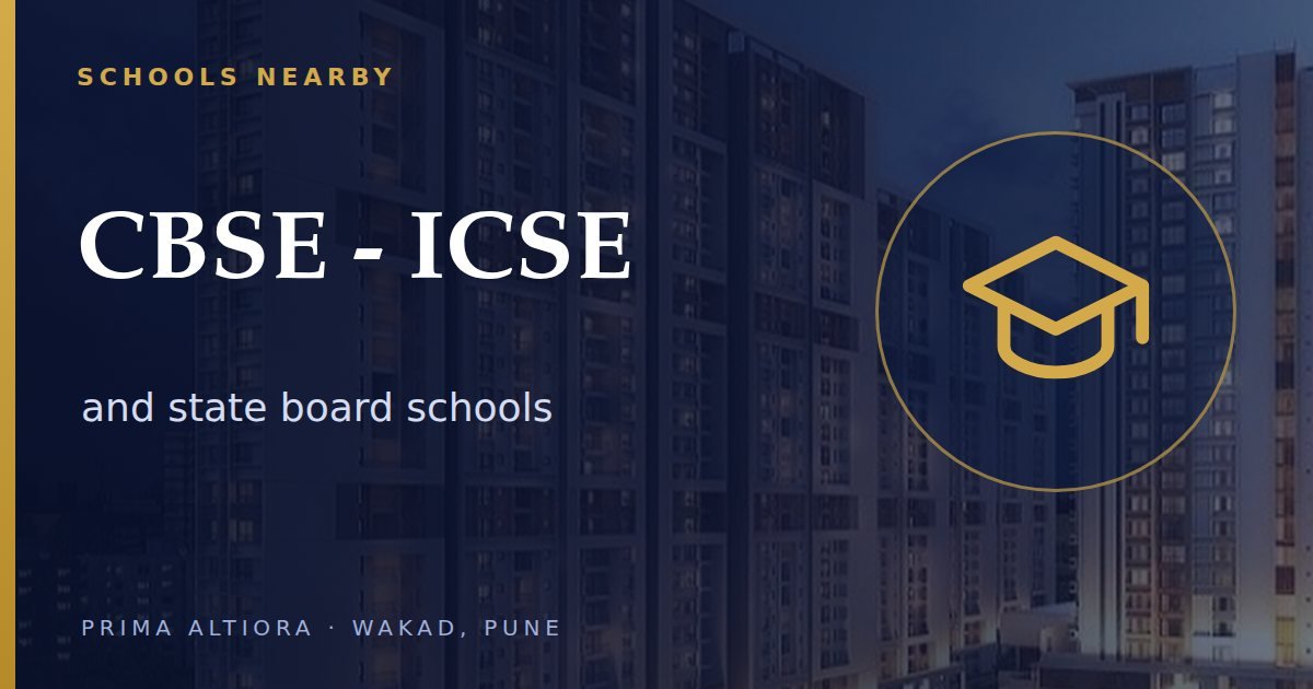 Schools near Wakad, Pune